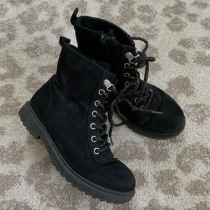 Girls Black Boots - size 13 - Old Navy